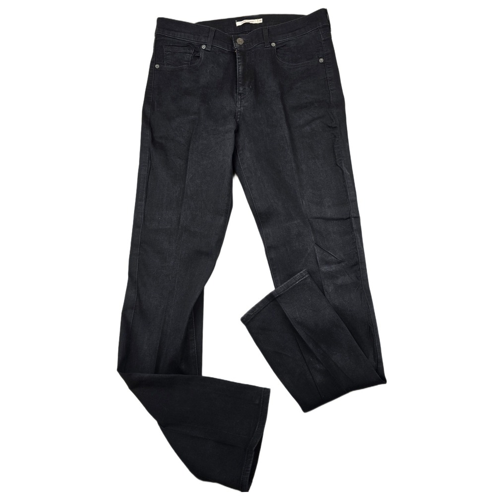 Levi's Jeans Women‎ 14L Black Denim Cotton Blend Classic Straight Leg W32 L32